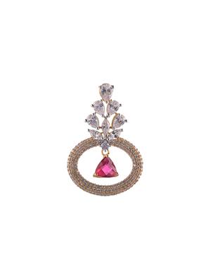 red brass drop earring - 16555949 - Standard Image - 2
