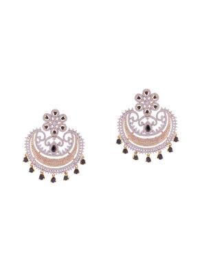 black brass chandballi earring - 16555973 - Standard Image - 2