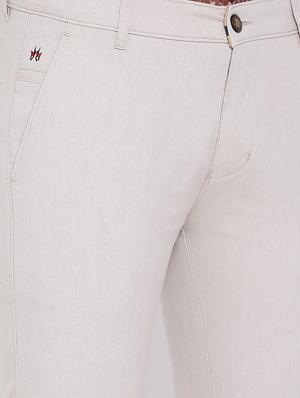 off white solid chinos - 16555998 - Standard Image - 5