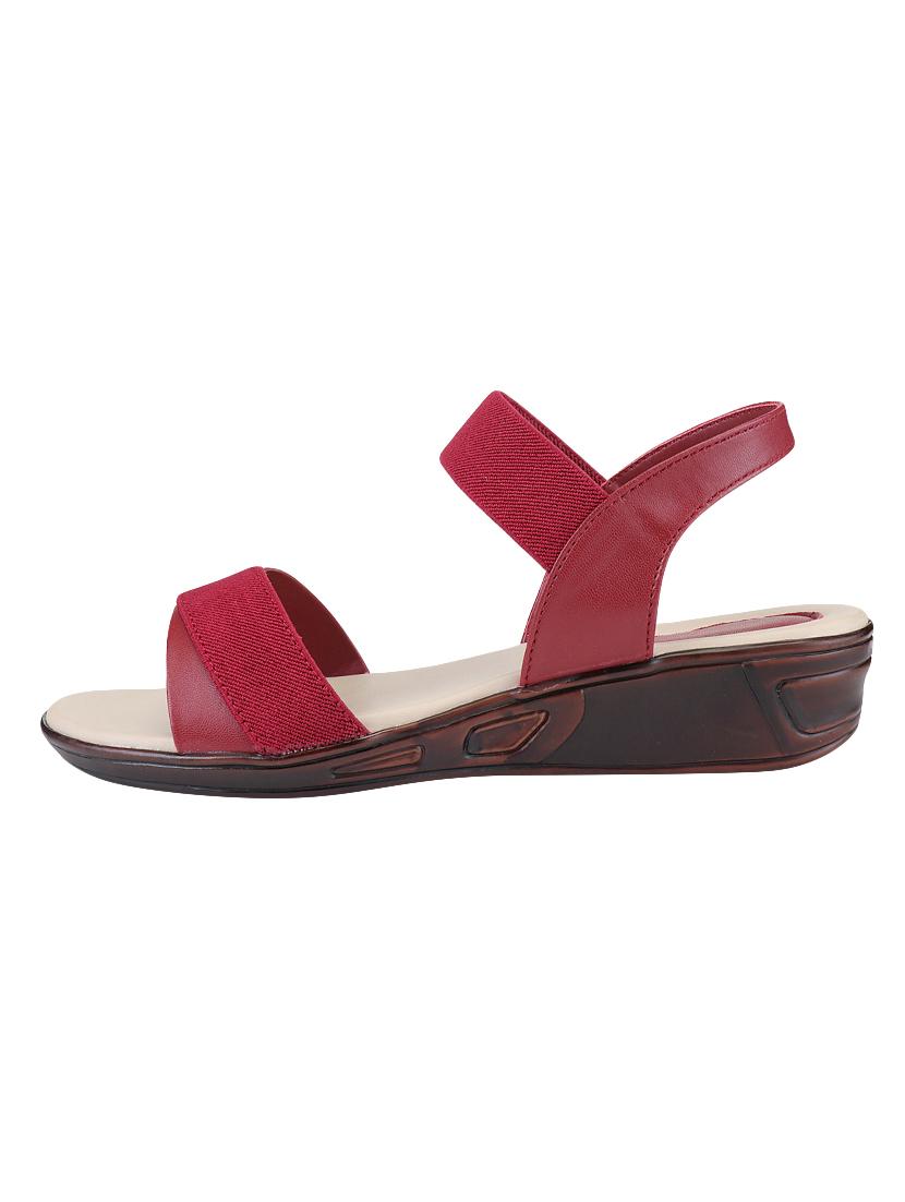clouter hub maroon slip on wedges - 16556801 - Zoom Image - 2