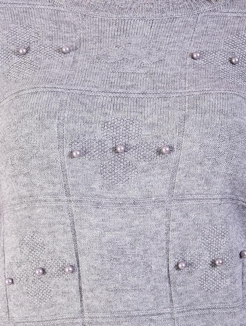 curved hem embellished pullover - 16556853 - Zoom Image - 5