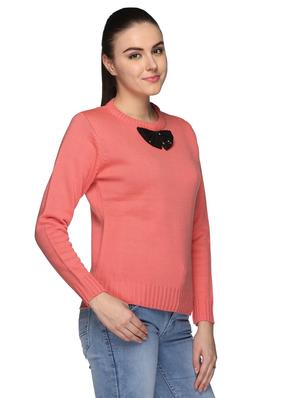 bow patch long sleeved pullover - 16557080 - Standard Image - 2