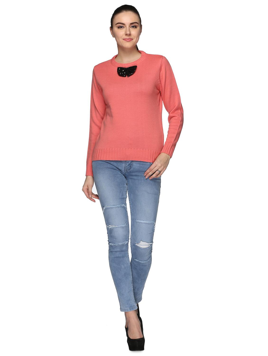 bow patch long sleeved pullover - 16557080 - Zoom Image - 5