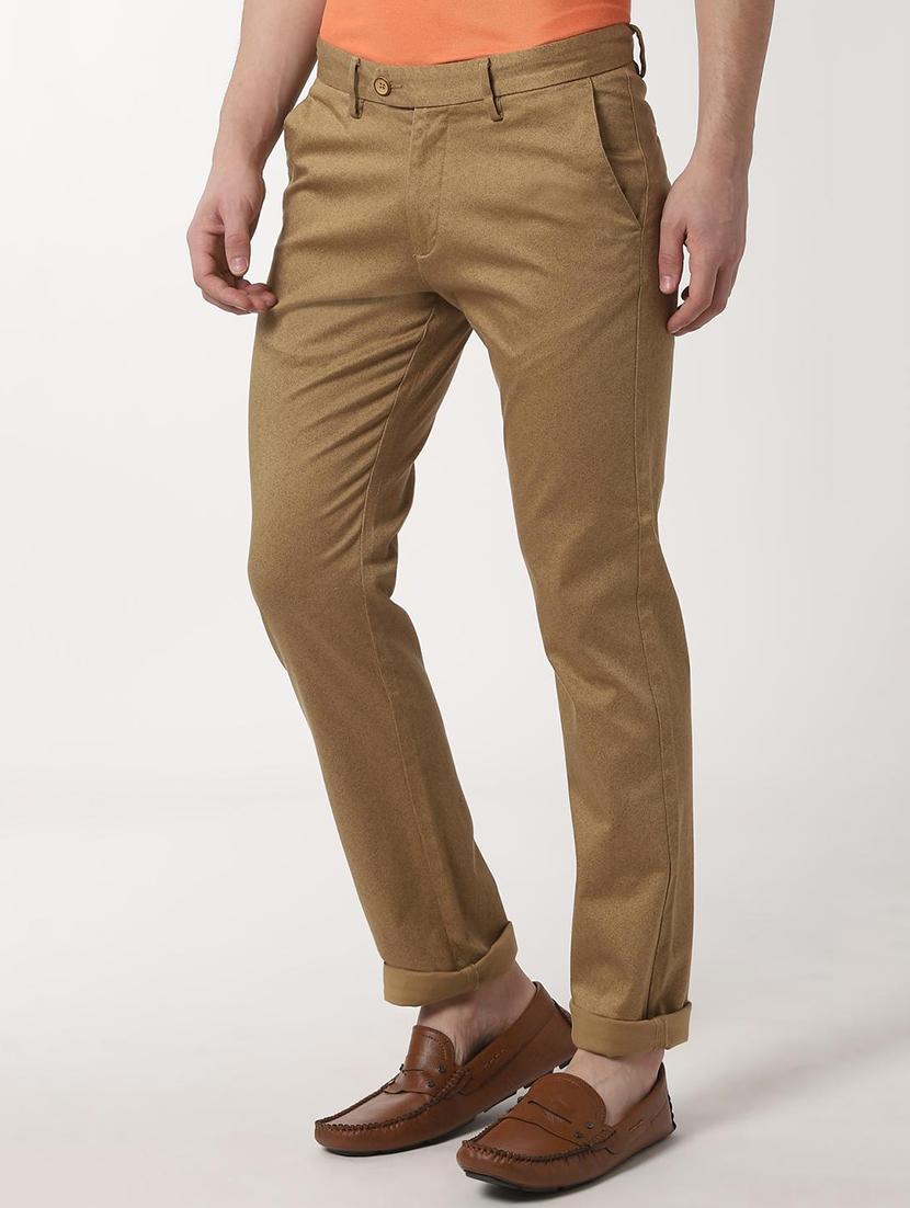 beige printed chinos - 16557624 - Zoom Image - 2