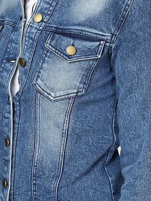 stone washed denim jacket - 16558195 - Standard Image - 5