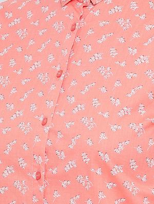 curved hem floral shirt - 16558590 - Standard Image - 5