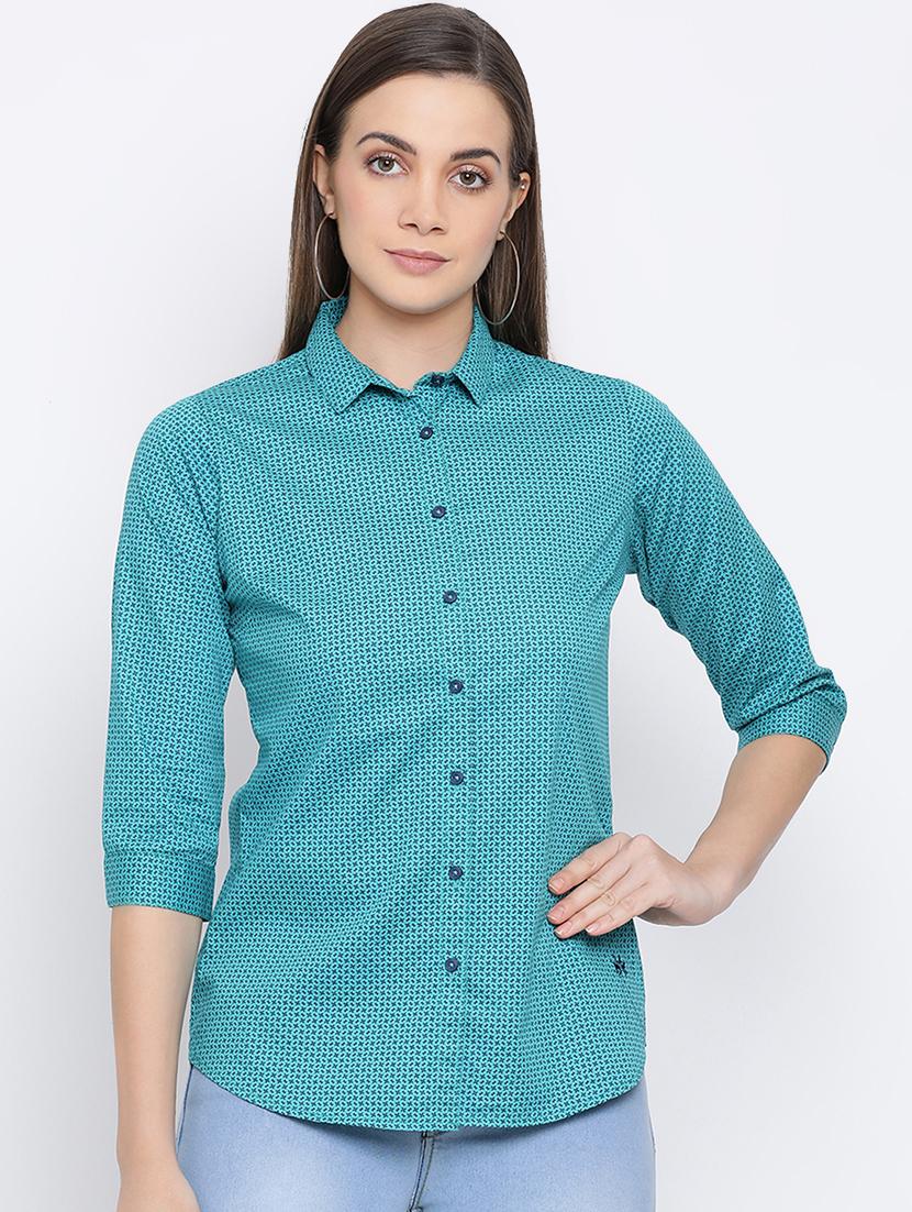 curved hem printed shirt - 16558595 - Zoom Image - 2