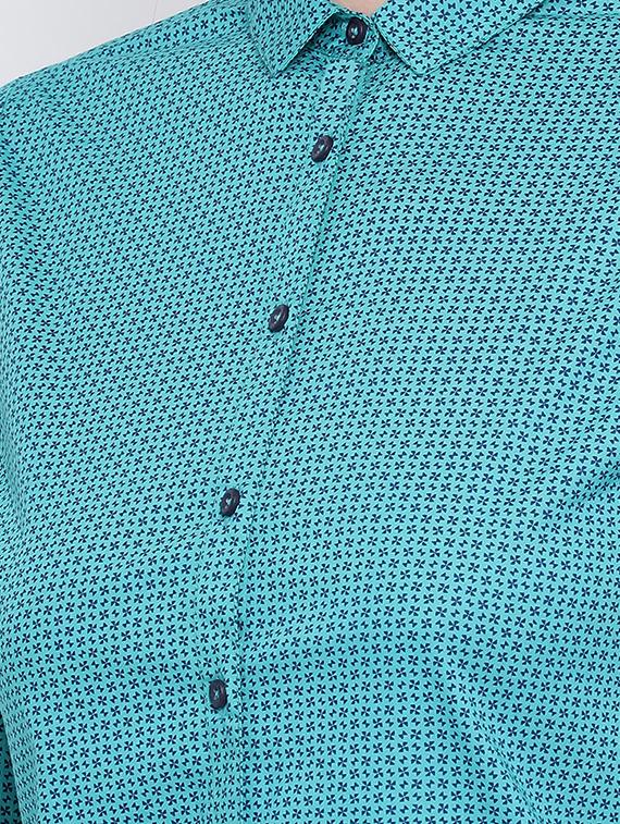 curved hem printed shirt - 16558595 - Zoom Image - 5