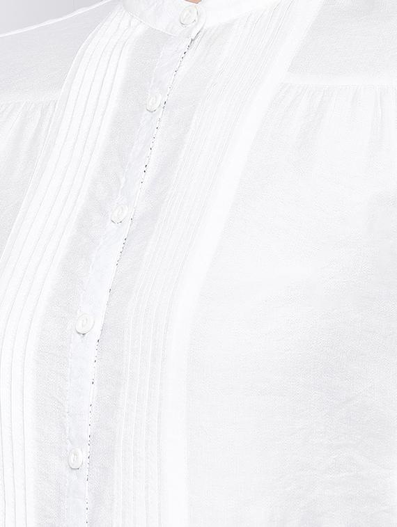 pleat detail solid shirt - 16558610 - Zoom Image - 5