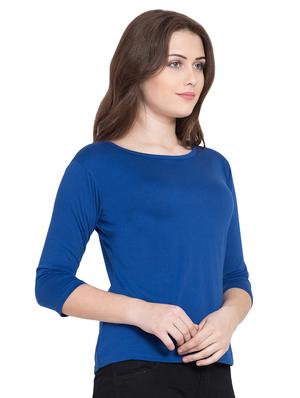 round neck solid tee - 16559398 - Standard Image - 2