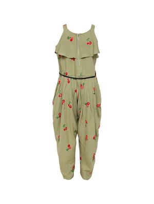 green cotton jump suit - 16559547 - Standard Image - 2