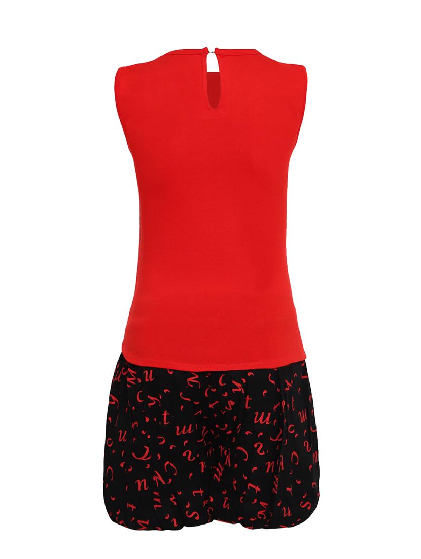 red cotton shorts set - 16559599 - Zoom Image - 2
