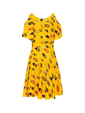 yellow cotton dress - 16559640 - Standard Image - 2