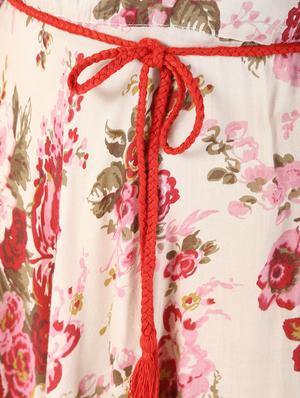 floral printed flared kurta - 16559648 - Standard Image - 5