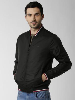 black solid bomber jacket - 16560071 - Standard Image - 2