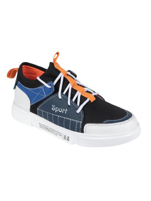 black canvas lace up sneakers - 16560473 - Standard Image - 1