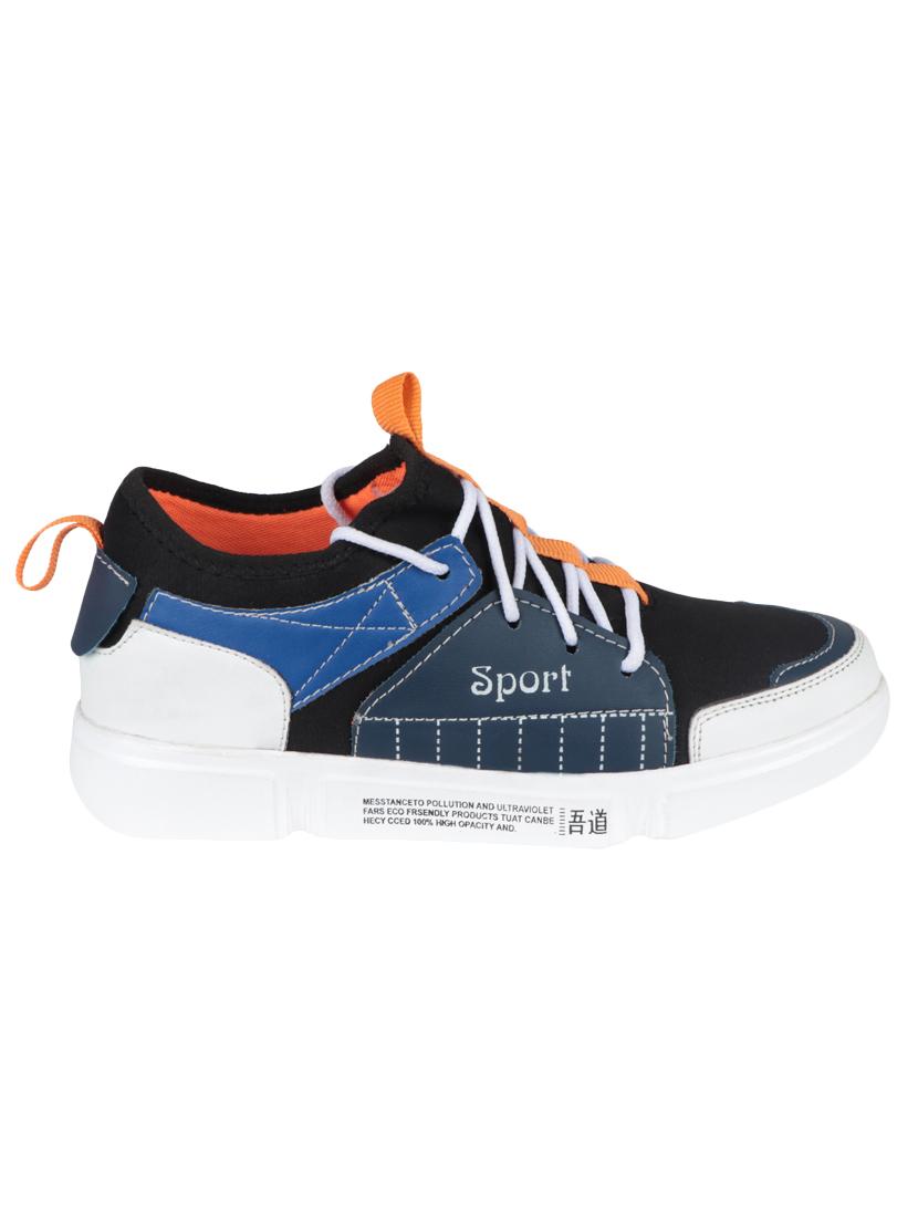 black canvas lace up sneakers - 16560473 - Zoom Image - 2