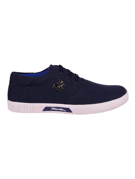 bb laa blue canvas lace up sneakers - 16561684 - Zoom Image - 2