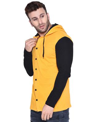 yellow color block t-shirt - 16562343 - Standard Image - 2