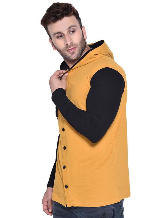 yellow color block t-shirt - 16562347 - Zoom Image - 2