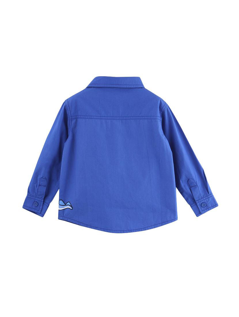 blue cotton shirt - 16563013 - Zoom Image - 2
