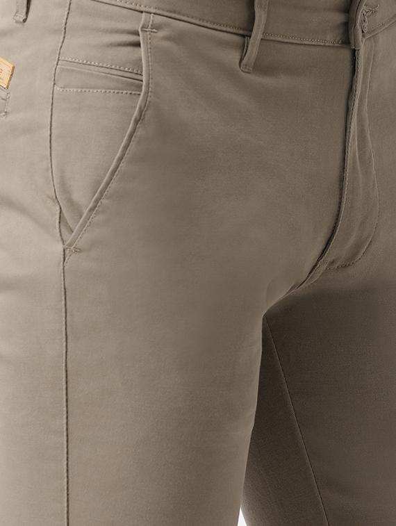 brown solid chinos - 16563196 - Zoom Image - 5