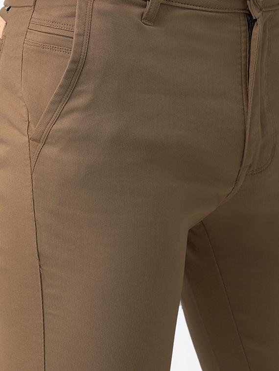 brown solid chinos - 16563198 - Zoom Image - 5