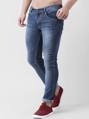 blue heavy washed denim jeans - 16563230 - Standard Image - 2