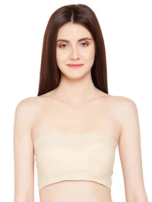 beige solid tube bra - 16563418 - Standard Image - 1