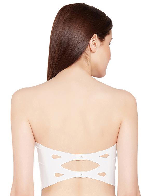 white solid tube bra - 16563419 - Zoom Image - 2