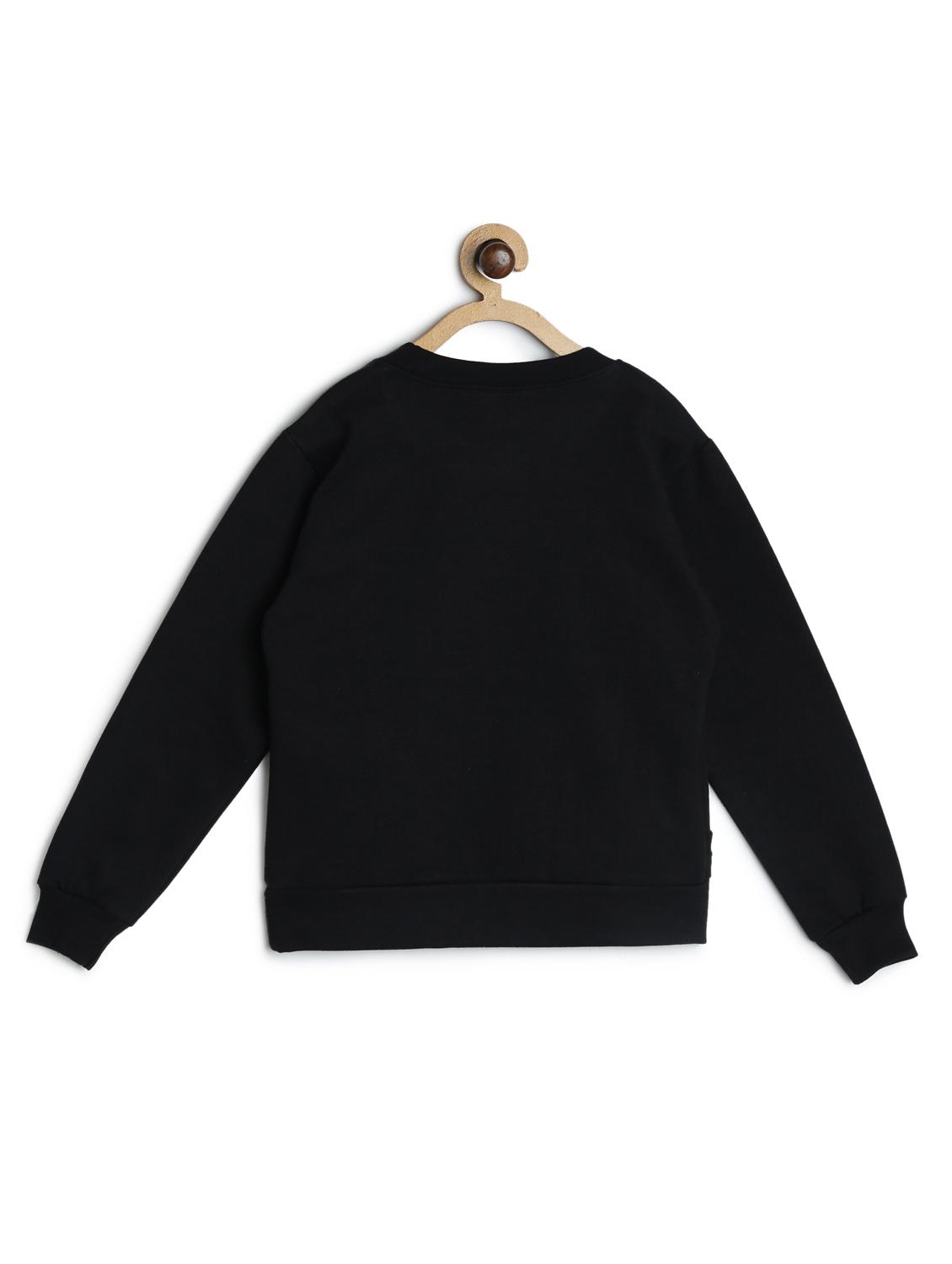 black fleece sweatshirt - 16564158 - Zoom Image - 2