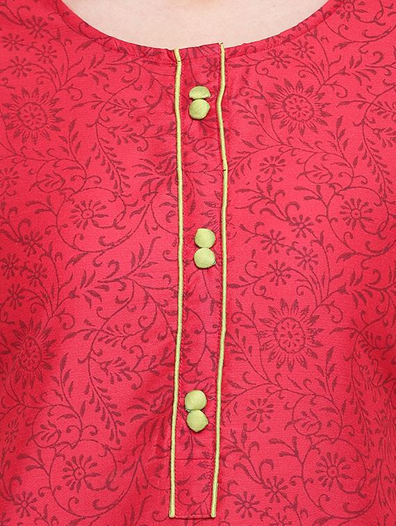 floral kurta palazzo set - 16564222 - Zoom Image - 5