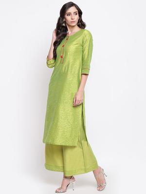 contrast kurta palazzo set - 16564223 - Standard Image - 2