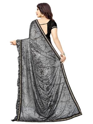 abstract fusion saree with blouse - 16564238 - Standard Image - 2