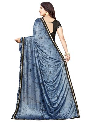 abstract fusion saree with blouse - 16564239 - Standard Image - 2