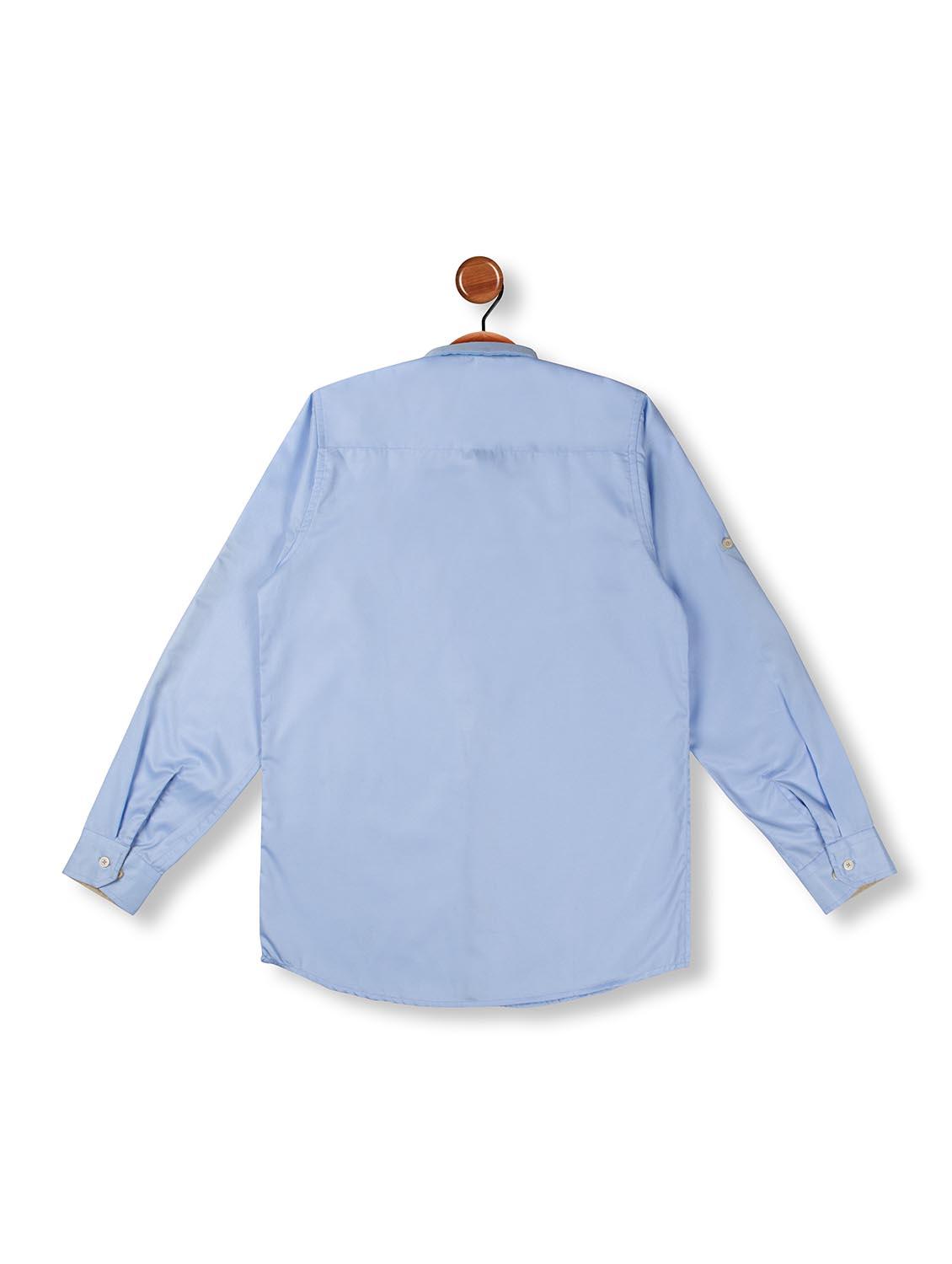 blue polyester shirt - 16564785 - Zoom Image - 2