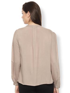 pleat detail embroidered top - 16565017 - Standard Image - 2