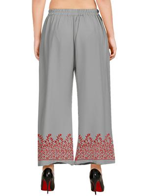 high rise embroidered palazzo - 16565162 - Standard Image - 2