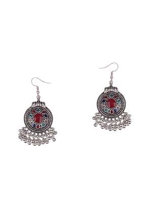 red metal drop earring - 16565265 - Standard Image - 2