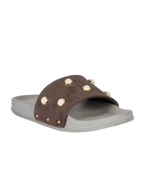 people grey slides flip flops - 16565305 - Very Small Image - 1