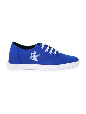 blue canvas lace up shoes - 16565594 - Standard Image - 2