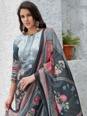 printed suits unstitched suit - 16565960 - Standard Image - 2