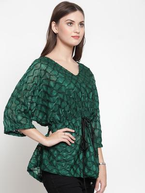 drawstring kimono sleeved top - 16566370 - Standard Image - 2