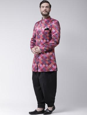 multi color printed sherwani set - 16566571 - Standard Image - 2