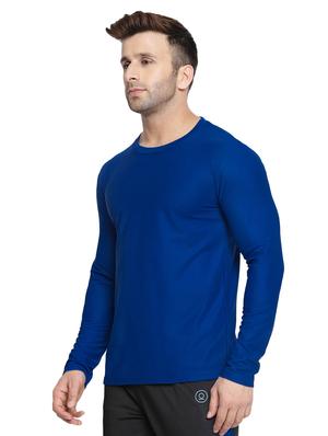 blue solid t-shirt - 16566748 - Standard Image - 2