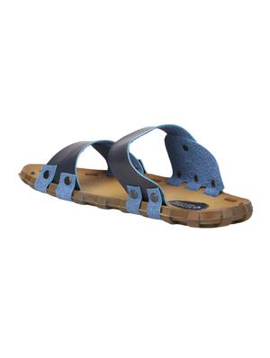 hip street navy leatherette slip on slippers - 16567194 - Standard Image - 2