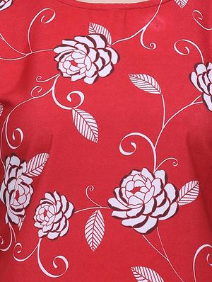 boat neck floral print top - 16567649 - Standard Image - 5