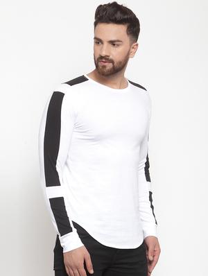 white color block t-shirt - 16567842 - Standard Image - 2