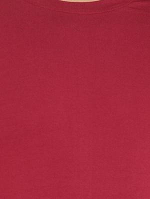 maroon solid t-shirt - 16567859 - Standard Image - 5