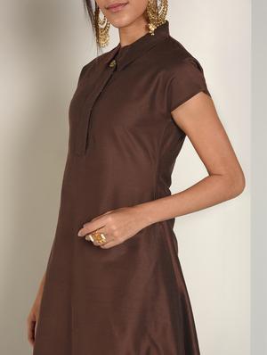 solid asymmetric kurta - 16568767 - Standard Image - 5